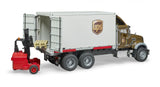 #02828 1/16 UPS Logistics Mack Granite Truck with Forklift