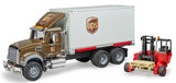 #02828 1/16 UPS Logistics Mack Granite Truck with Forklift