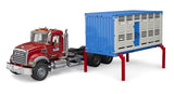 #02830 1/16 Mack Granite Cattle Transport with Cow