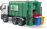 #03763 1/16 MAN TGS Rear Loading Garbage Truck, Green