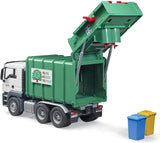 #03763 1/16 MAN TGS Rear Loading Garbage Truck, Green