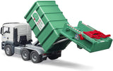 #03763 1/16 MAN TGS Rear Loading Garbage Truck, Green