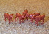 #12660A 1/64 Hereford Calves, 5 pc.