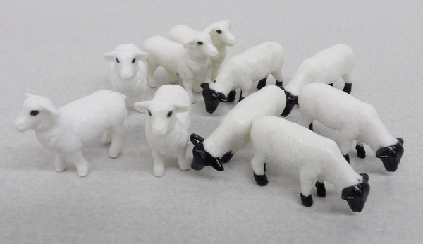 12743E 1/64 Columbia & Suffolk Sheep, 10 pc. | Action Toys