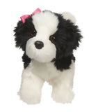 #1716D Poofy Black & White Shih-Tzu Plush