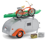 #18460-B 1/24 Teardrop Trailer with Roof Rack & Accessories