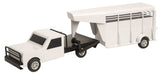 #200840 1/16 White Gooseneck Stock Trailer