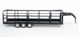 #200849 1/16 Black Gooseneck Triple Axle Long Trailer with Split Gates