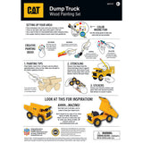 #21717 CAT Dump Truck Wood Painting Kit