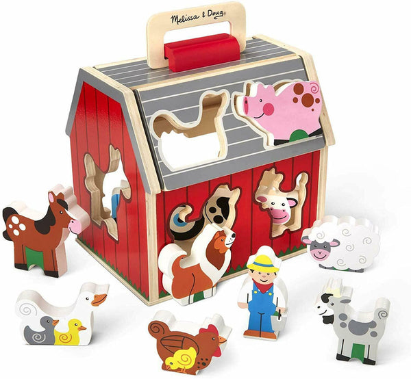 30149 Wood Take-Along Sorting Barn | Action Toys