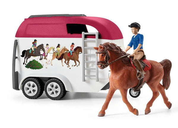 RARE Retired Schleich Truck and Trailer and deals Driver Model Horse Collectible