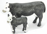 #429BC 1/20 Black Baldy Cow & Calf Set