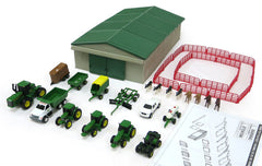 #46276 1/64 John Deere 70-pc. Farm Toy Play Set