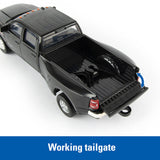 #47155 1/32 Dodge Ram 3500 Dually Crew Cab with Gooseneck Flatbed Trailer & Case SV340B Skid Steer