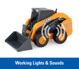 #47350 1/16 Big Farm Case SV280 Skid Steer Loader with Accessories