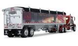#60-1114 1/64 Mercier Transport "Our Fallen Heroes" Mack Pinnacle & Wilson Pacesetter 43' High Sided Grain Trailer