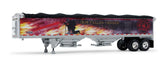 #60-1114 1/64 Mercier Transport "Our Fallen Heroes" Mack Pinnacle & Wilson Pacesetter 43' High Sided Grain Trailer