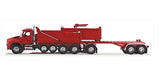 #60-1278 1/64 Viper Red Kenworth T880 Quad-Axle with Rogue Dump Body & Rogue Transfer Tandem Axle Dump Trailer