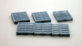 #64-242-GY 1/64 Grey Freight Pallets, 6 piece