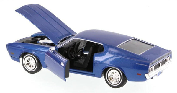 73327BL 1/24 Blue 1971 Ford Mustang Sportsroof | Action Toys