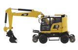 #85612 1/87 Caterpillar M232F Railroad Wheeled Excavator, Safety Yellow
