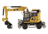#85656 1/87 Caterpillar M323F Railroad Wheeled Excavator, CAT Yellow