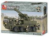 #B0302 Army Heavy Anti-Aircraft Transport Building Block Set