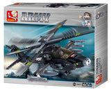 #B0511 Army AH-64 Apache Helicopter Building Block Set