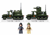 #B0685 WWII Gaz Half-Track 2-in-1 Building Block Set