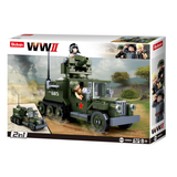 #B0685 WWII Gaz Half-Track 2-in-1 Building Block Set