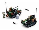 #B0750 Model Bricks 2-in-1 Wiesel Armored Weapons Carrier Building Block Set