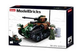 #B0750 Model Bricks 2-in-1 Wiesel Armored Weapons Carrier Building Block Set