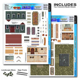 #BK6403 1/64 Garden Houses Building Kit