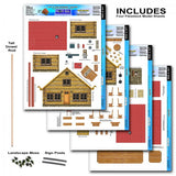 #BK6416 1/64 Log Cabin Building Kit