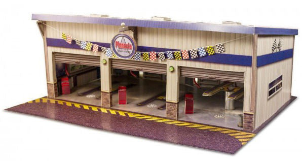 #BK6423 1/64 Pit Garage Building Kit