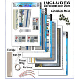 #BK6423 1/64 Pit Garage Building Kit