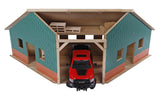 #KG610339 1/16 Wooden Farm Machinery Corner Shed