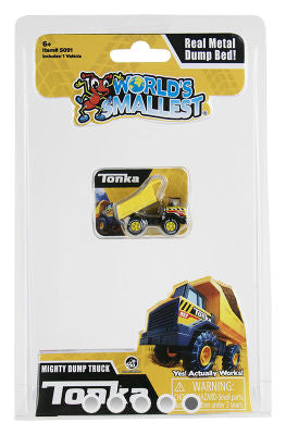 WS5091 World's Smallest Tonka Mighty Dump Truck Action Toys