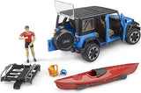 #02529 1/16 Jeep Wrangler Rubicon Unlimited with Kayak & Kayaker