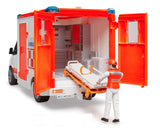 #02676 1/16 White Mercedes-Benz Sprinter Ambulance with Paramedic
