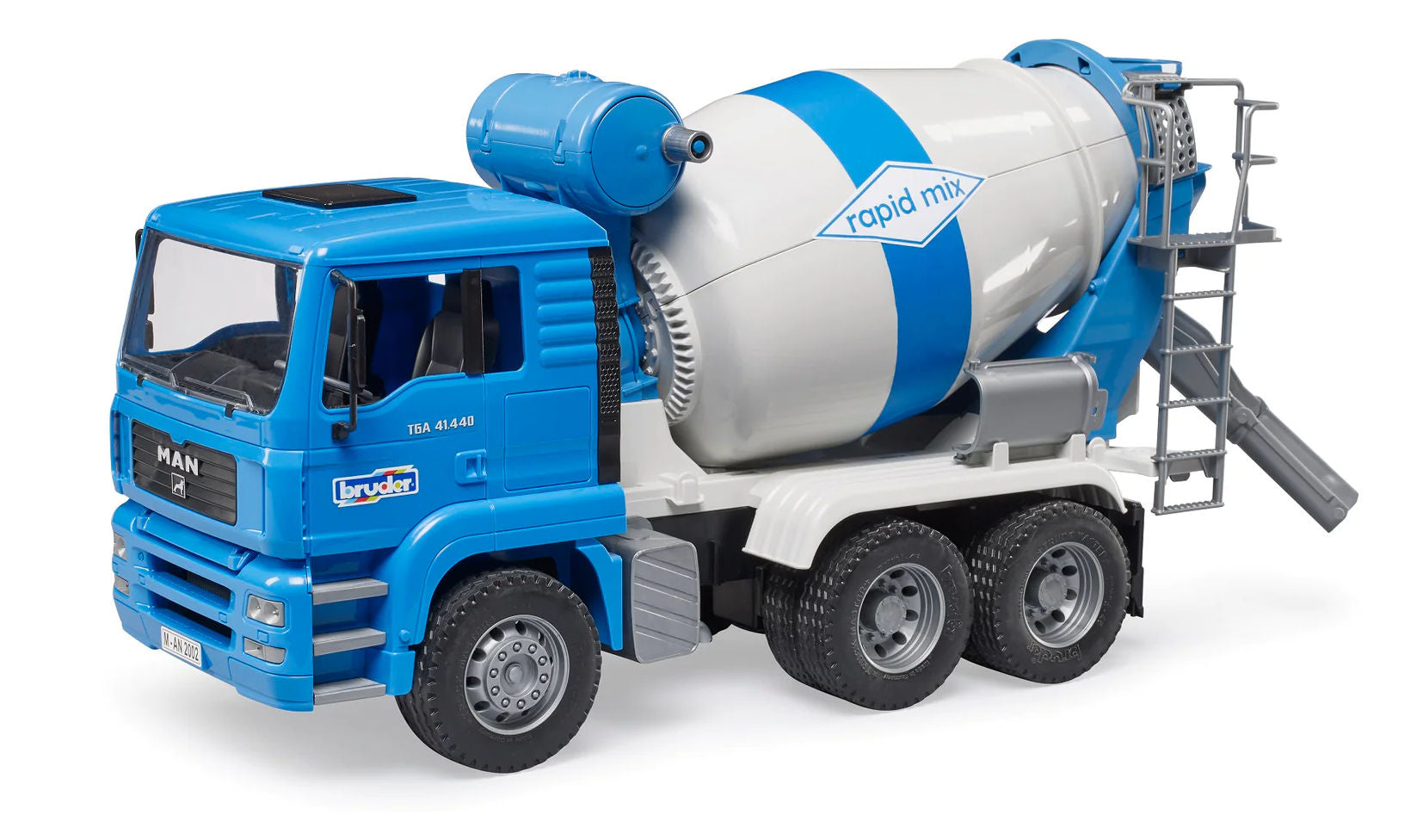 #02738 1/16 Blue MAN TGA 41.440 Cement Mixer Truck