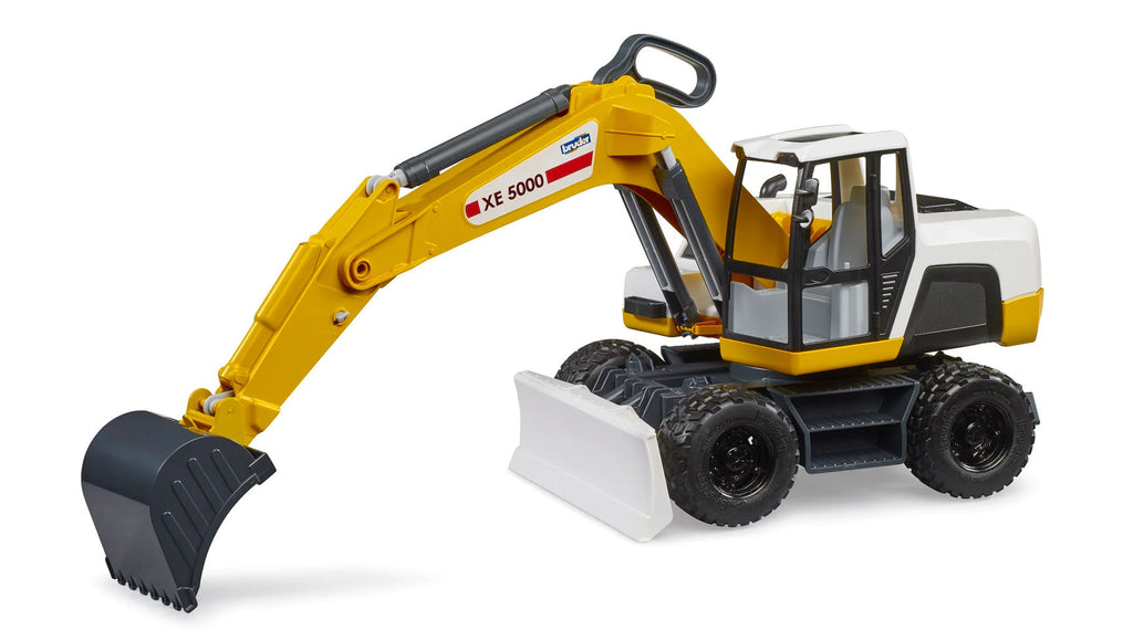 #03413 1/16 White & Yellow Bruder XE 5000 Excavator