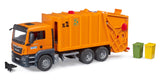 #03760 1/16 Orange MAN TGS 26.500 Rear Loading Garbage Truck