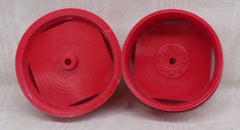 #07-033RD 1/16 Red Plastic Rear Slotted Dual Rim - pair