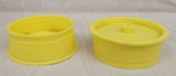 #07-033YL 1/16 Yellow Plastic Rear Slotted Dual Rim - pair