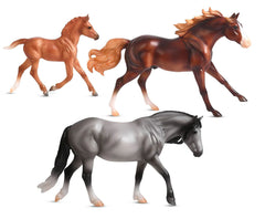 #B-FS-10229 1/12 Playful Pony Horse Family Set