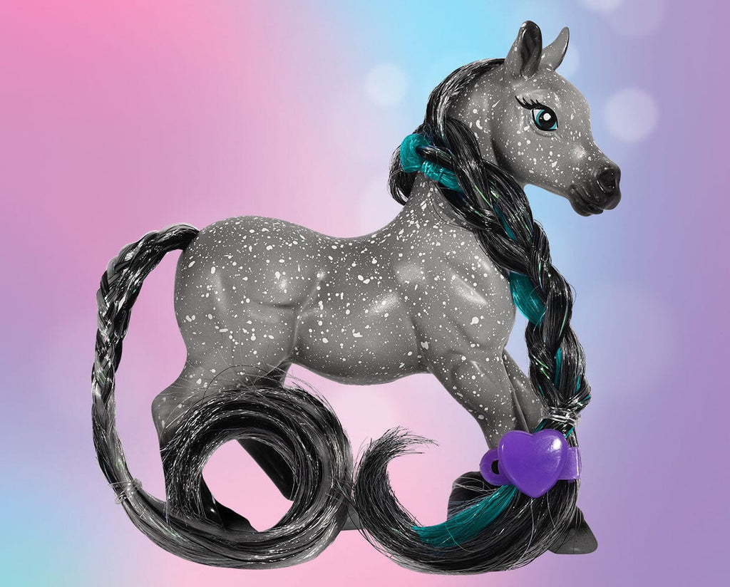 #B-MB-10378 Li'l Beauties Dusty Dapple Grey Horse