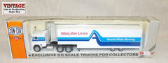#1042H 1/87 Atlas Van Lines Freightliner COE with Moving Van Trailer, Pre-Owned