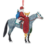 #B-HP-10542  Off to the Races, 2026 Santa Ornament
