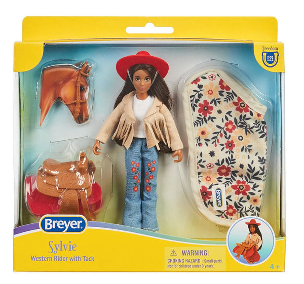 #B-FS-10719 1/12 Sylvie, Western Rider & Tack Playset | Action Toys